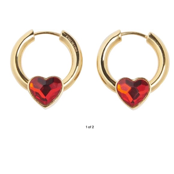 Balenciaga Force Heart Earrings - Picture 6 of 10